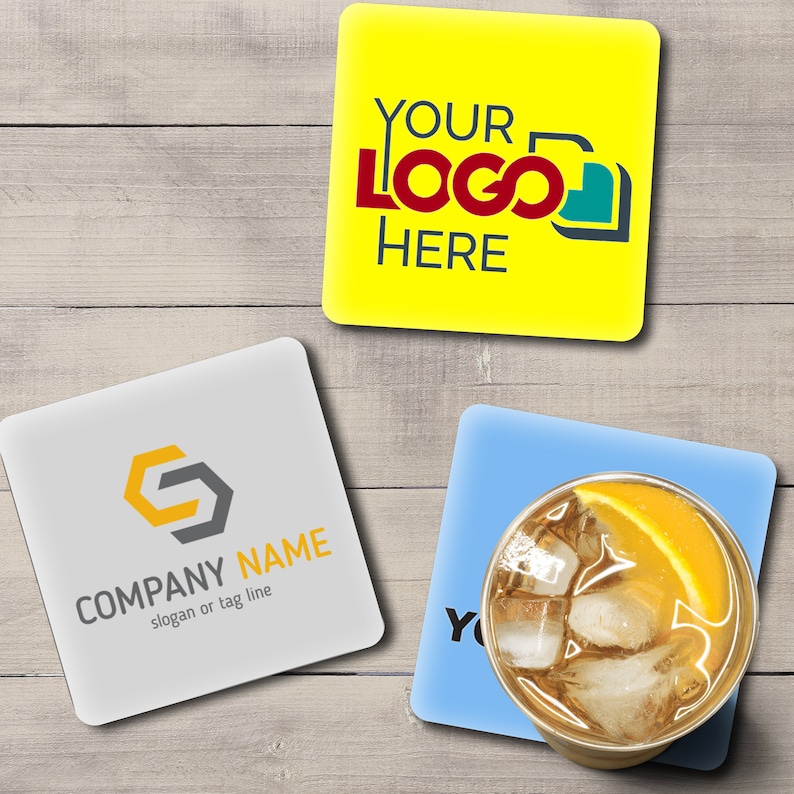 Personalised Drinks Coasters Choose Favourite Family Photos, Album Covers, Artwork, Company Logo, To Create your Set of Beautiful Coasters image 4