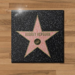 Personalized Hollywood Walk of Fame Ceramic Tile Add your own name and Icon 3 Sizes Available image 5