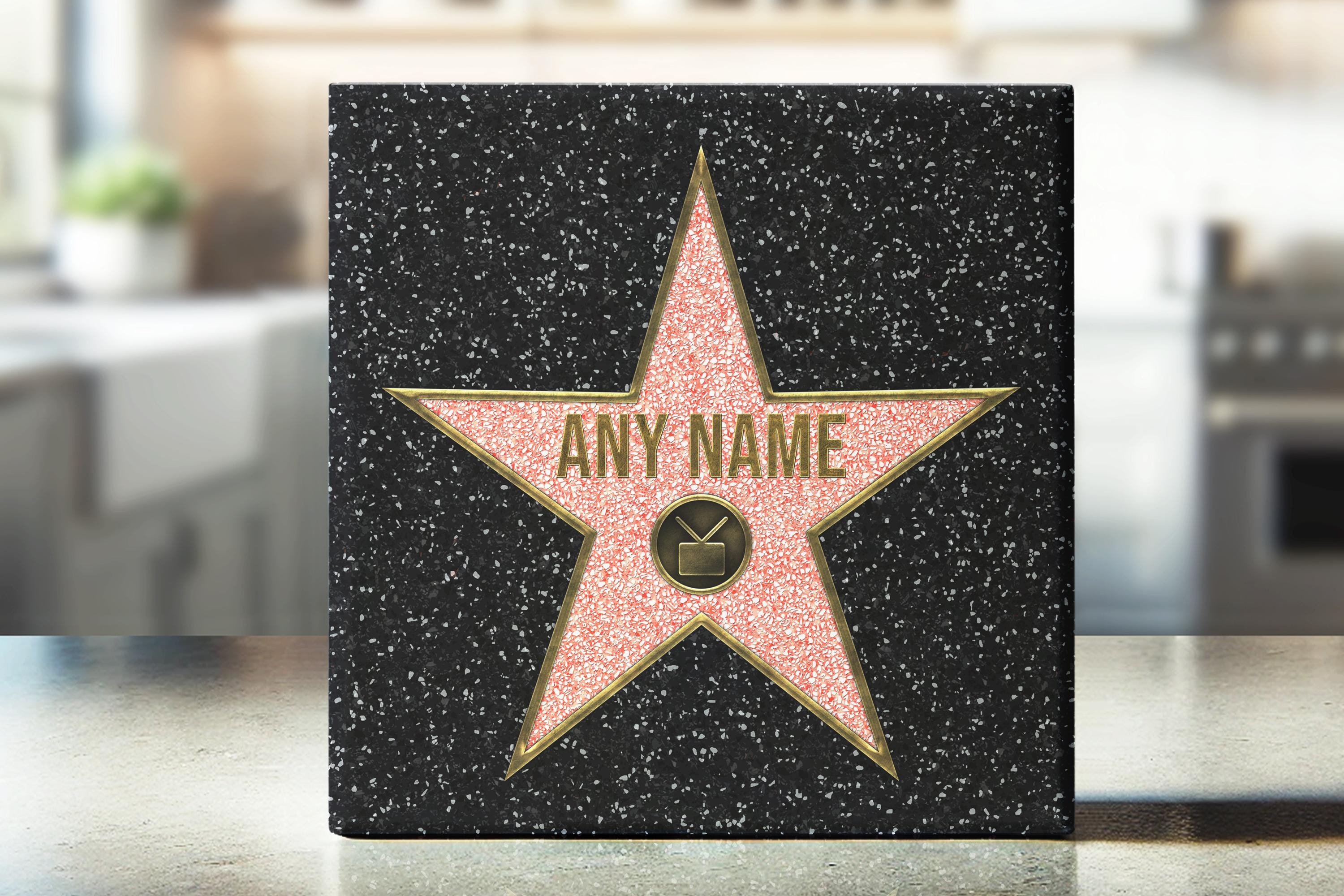 Personalised Hollywood Walk of Fame Tile – Custom Name Star