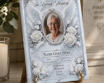 Personalised Ceramic Memorial Tile | Custom Photo Remembrance Plaque | A Tribute To Someone Special