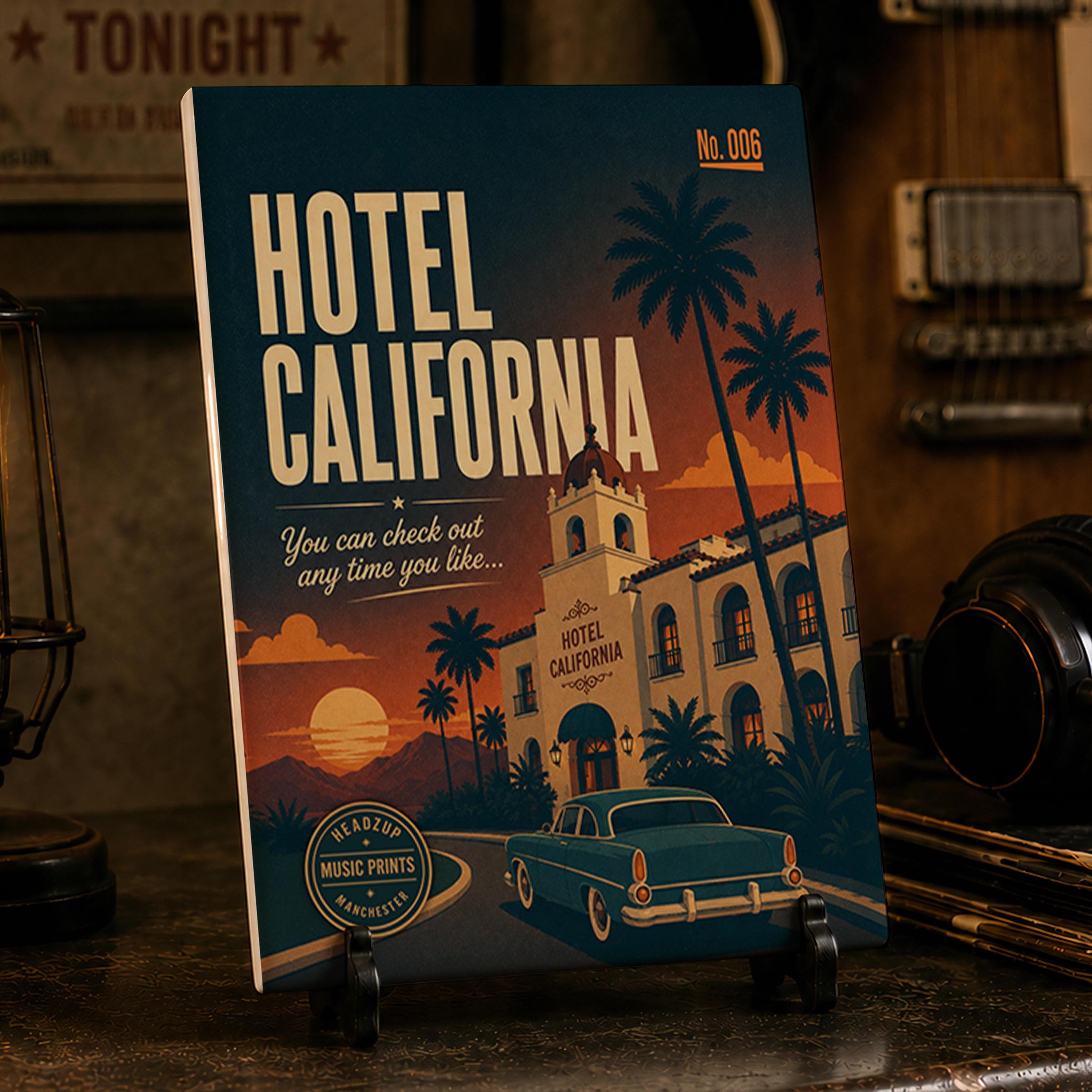 Eagles Poster Hotel California - Etsy