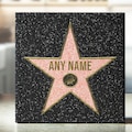 Personalized Hollywood Walk of Fame Ceramic Tile - Add your own name and Icon - 3 Sizes Available
