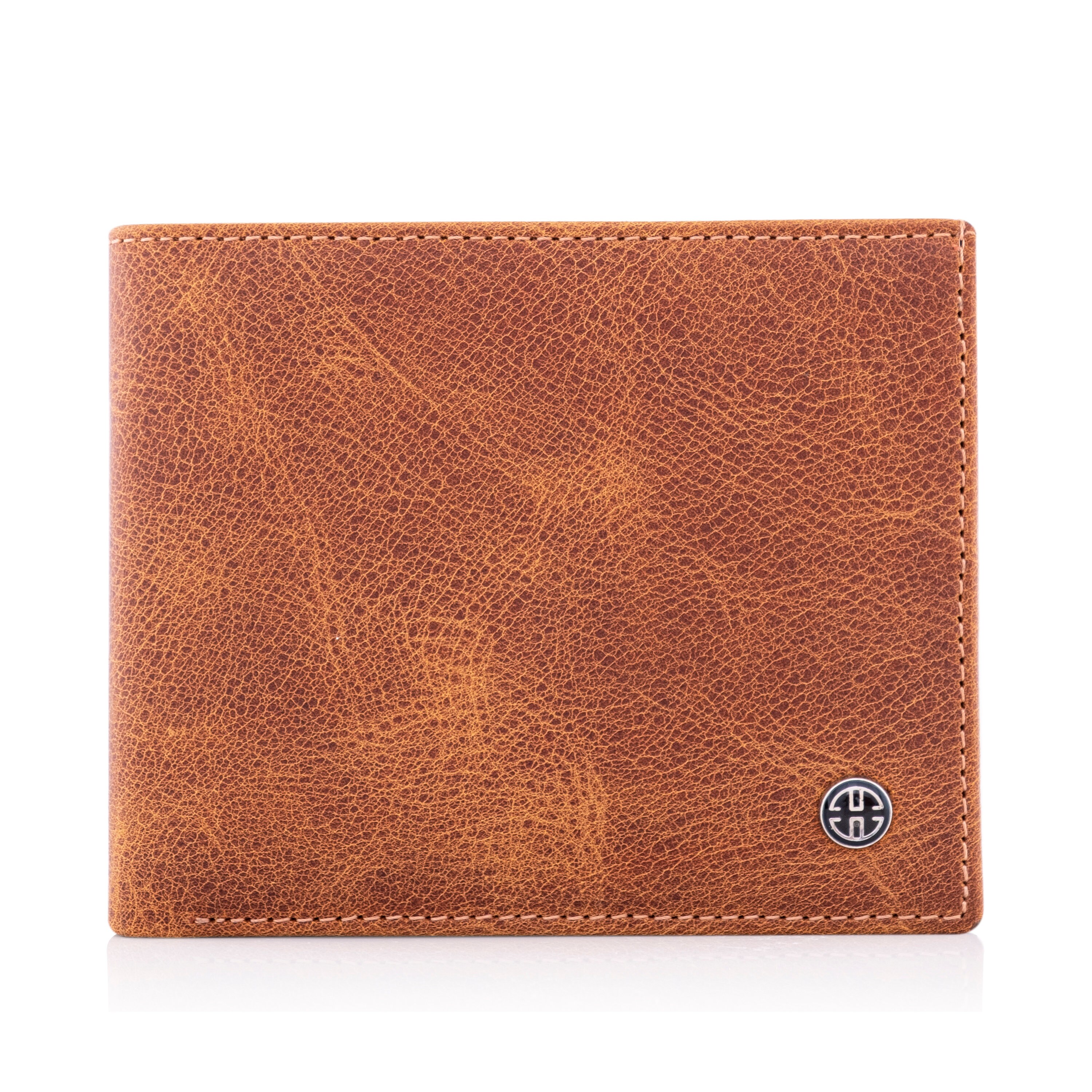 Handcrafted Men Trifold Full Grain Leather•slim Classic