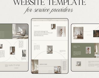 Minimalist Squarespace Website Template: Geometric Design for Social Media Managers