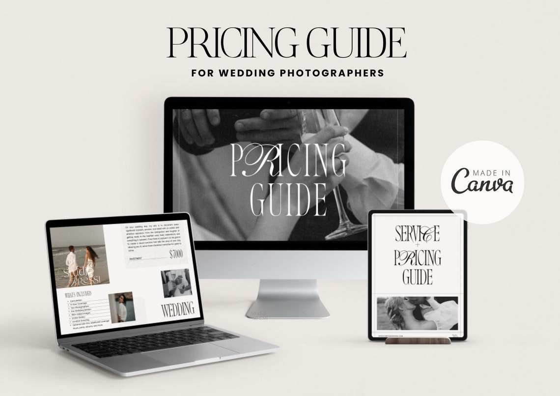 Photographer Pricing Guide Template Services and Pricing Guide Canva Photographer Pricing Guide Template Services and Pricing Guide Canva