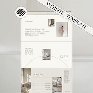 Minimal Squarespace Website Template | Premium Social Media Manager Website | Squarespace 7.1 | Modern Website Template | UGC portfolio