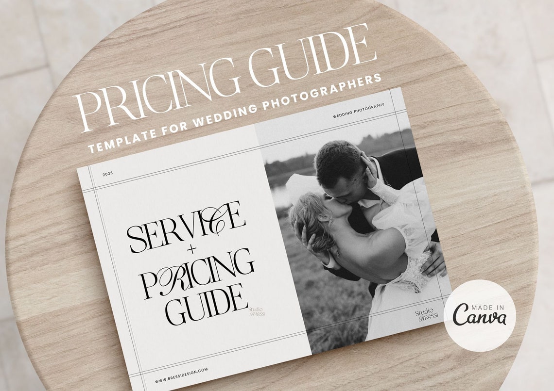 Photographer Pricing Guide Template Services and Pricing Guide Canva Photographer Pricing Guide Template Services and Pricing Guide Canva