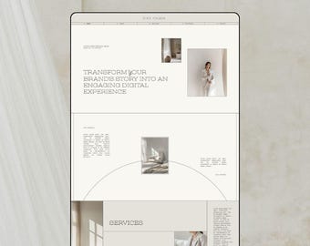 Minimalist Squarespace Website Template: Modern Service Business Design