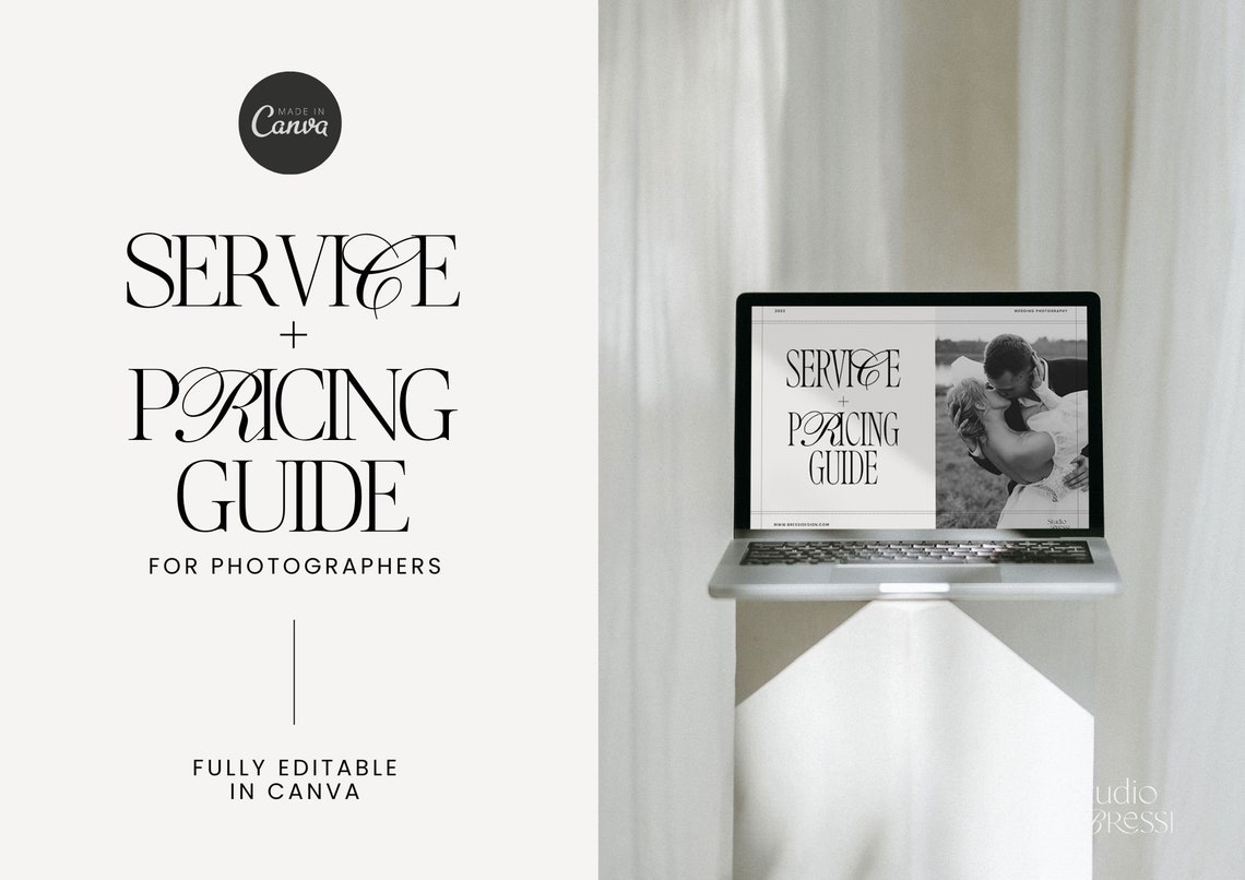 Photographer Pricing Guide Template Services and Pricing Guide Canva Photographer Pricing Guide Template Services and Pricing Guide Canva