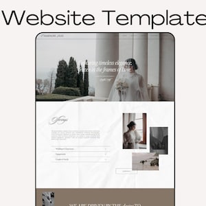 Elegant Photographer Squarespace 7.1 Website Template