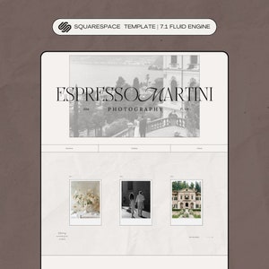 Nostalgic Wedding Photographer Squarespace 7.1 Website Template