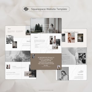Luxury Wedding Photographer Squarespace 7.1 Website Template