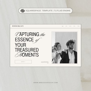 Elegant Wedding Photographer Website Template | Squarespace 7.1