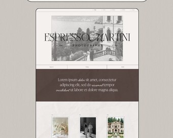 Feminine Squarespace 7.1 Website Template | Photographer Portfolio