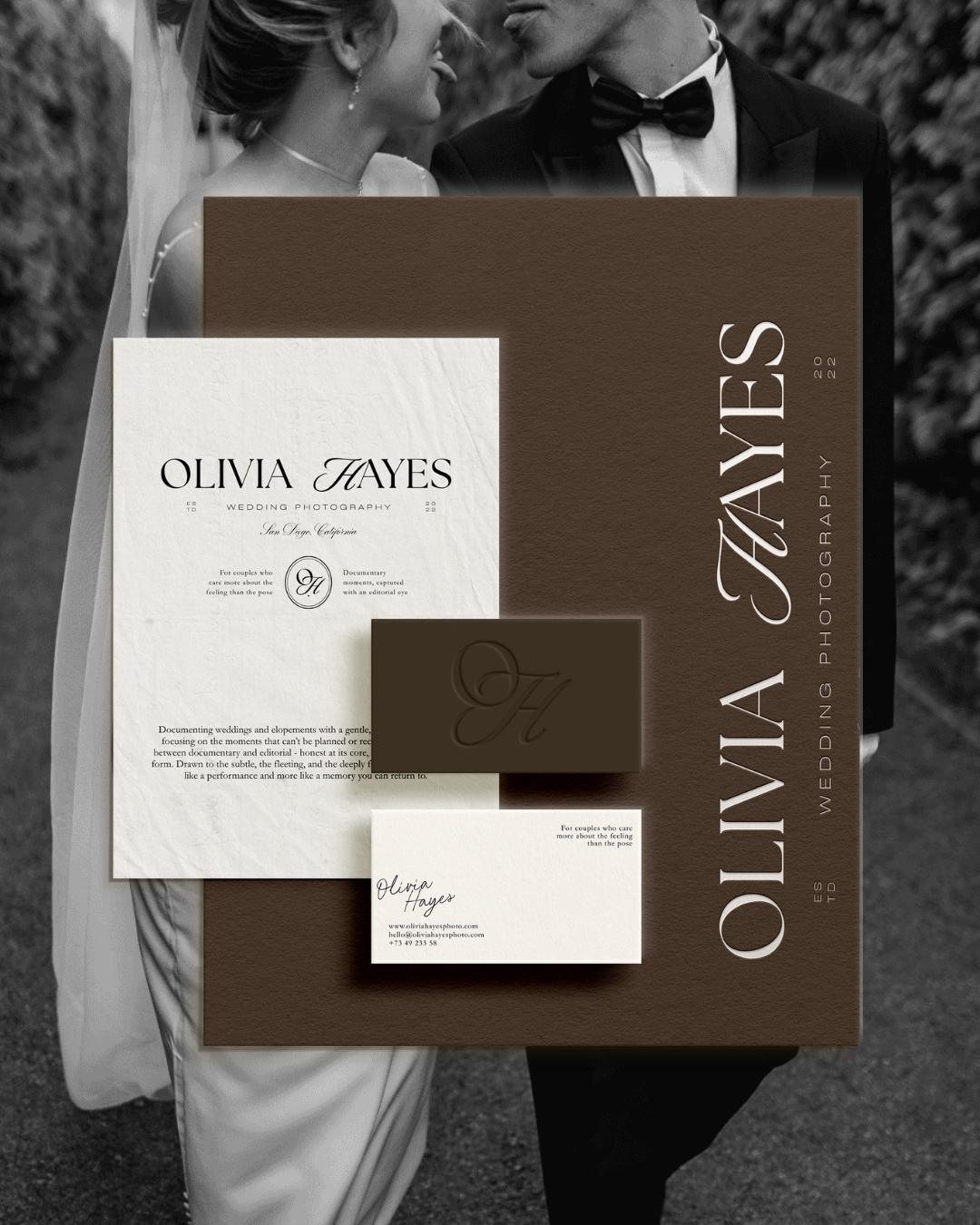 Elegant Branding Kit, Minimalist Canva Logo Template, Editorial Brand ...