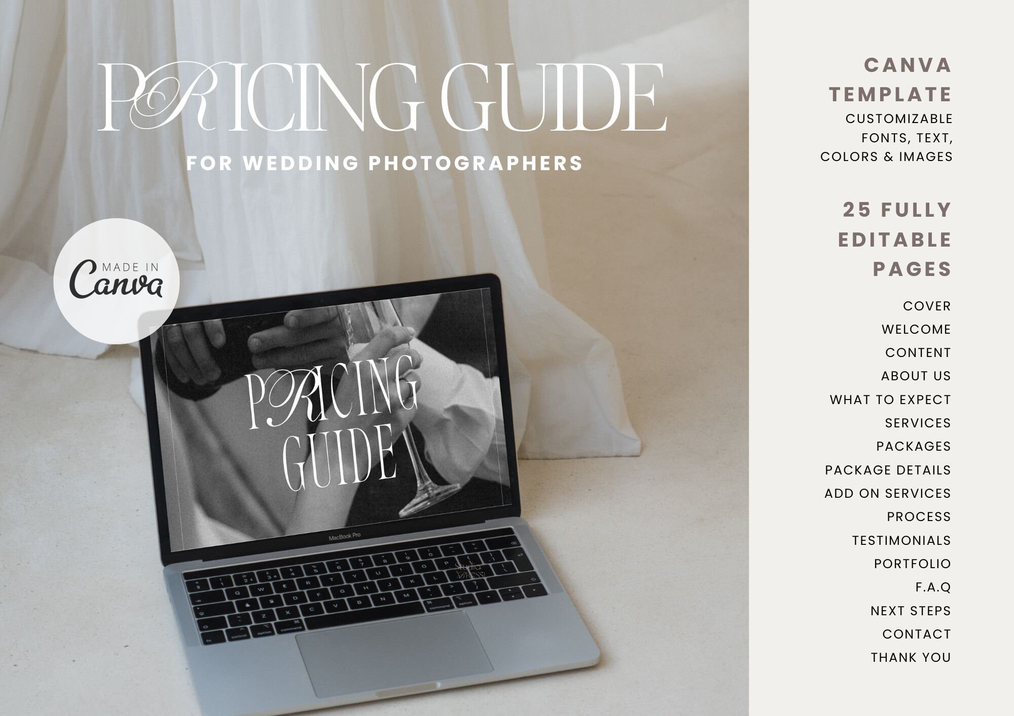 Photographer Pricing Guide Template Services and Pricing Guide Canva Photographer Pricing Guide Template Services and Pricing Guide Canva