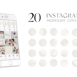 Copertina morbida astratta per Instagram, copertina minimalista beige, set di evidenziazioni Instagram, copertina evidenziata, evidenziazioni neutre della storia