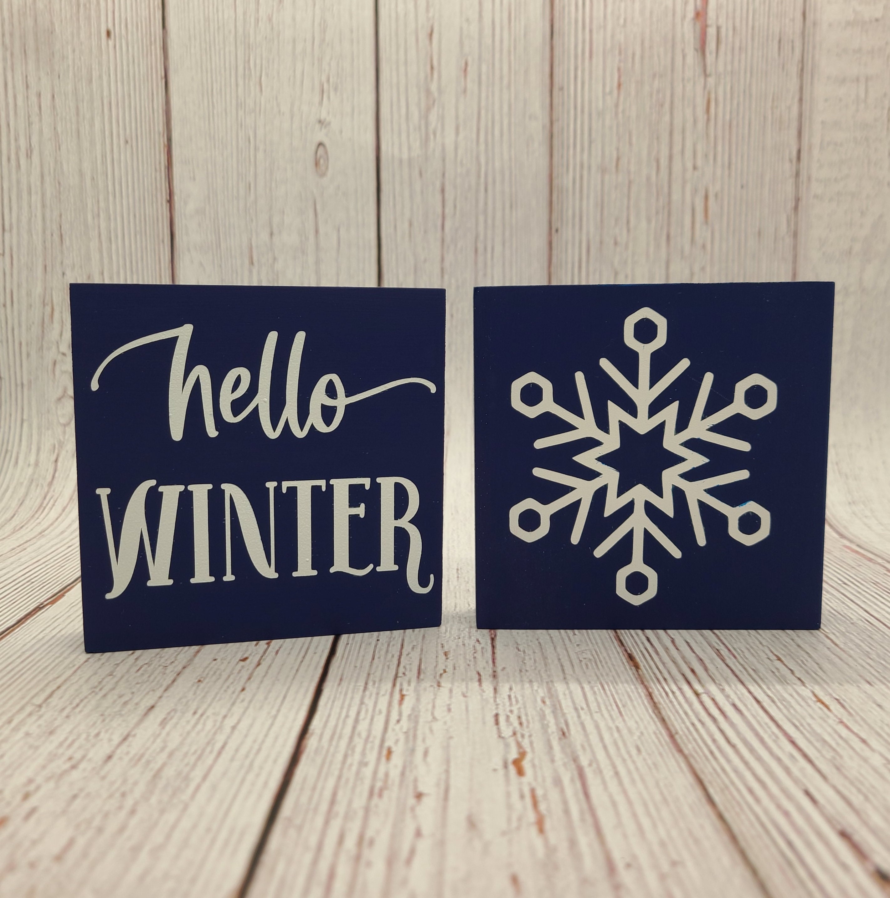 Simple Winter Sign Mini Winter Signs - Etsy