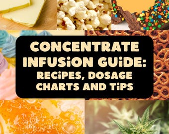 Easy Concentrate Infusion Bundle + Recipes, Dosage Chart & Calculator | No Decarb Needed | Digital Download