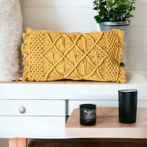 Mustard Throw Pillow Etsy