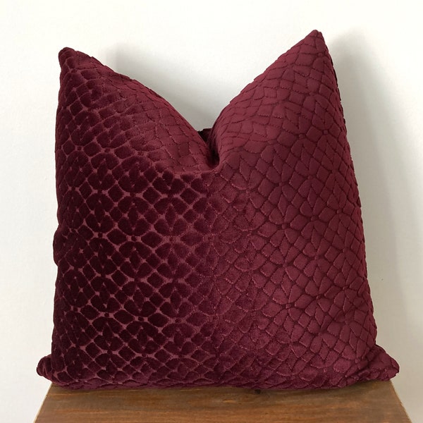 Burgundy Pillows Etsy