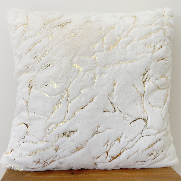 White Gold Pillow Etsy
