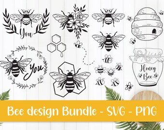 Download Bee Svg Bundle Etsy