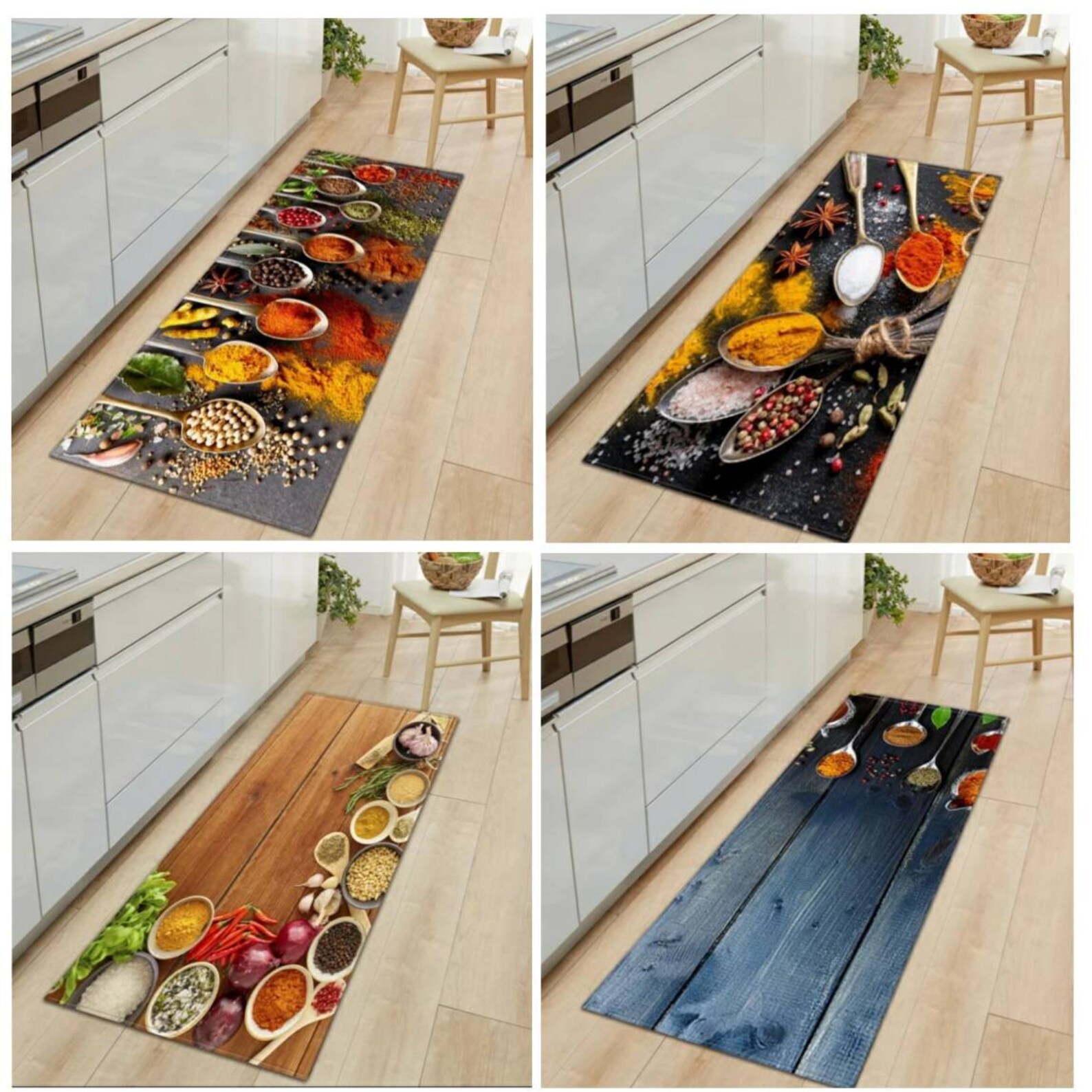 Modern Printed Living Room Rug Kitchen Rug Kitchen Mat Anti Etsy
