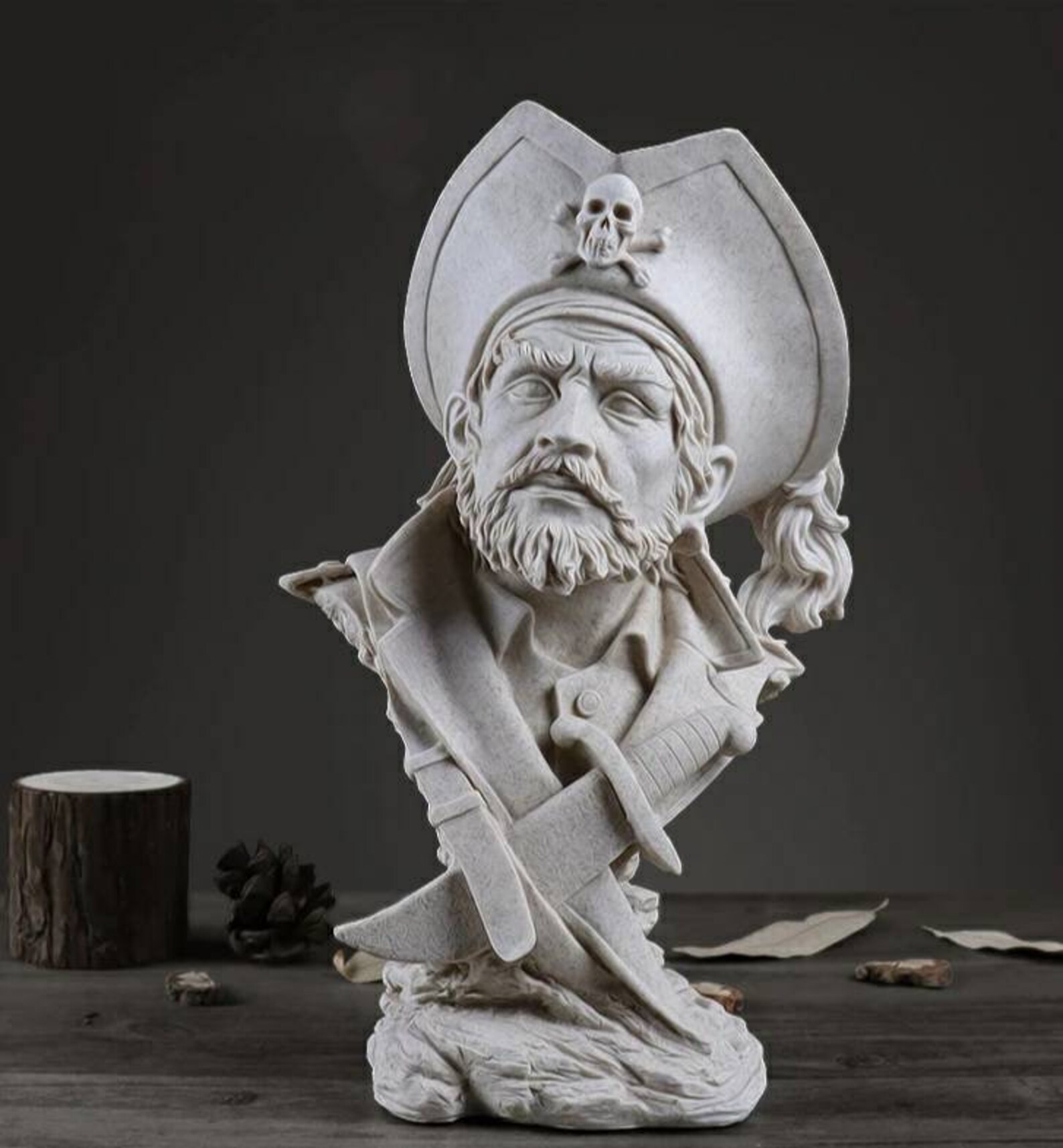 Handmade Captain Pirate Statue Nordic Style Ornaments Etsy