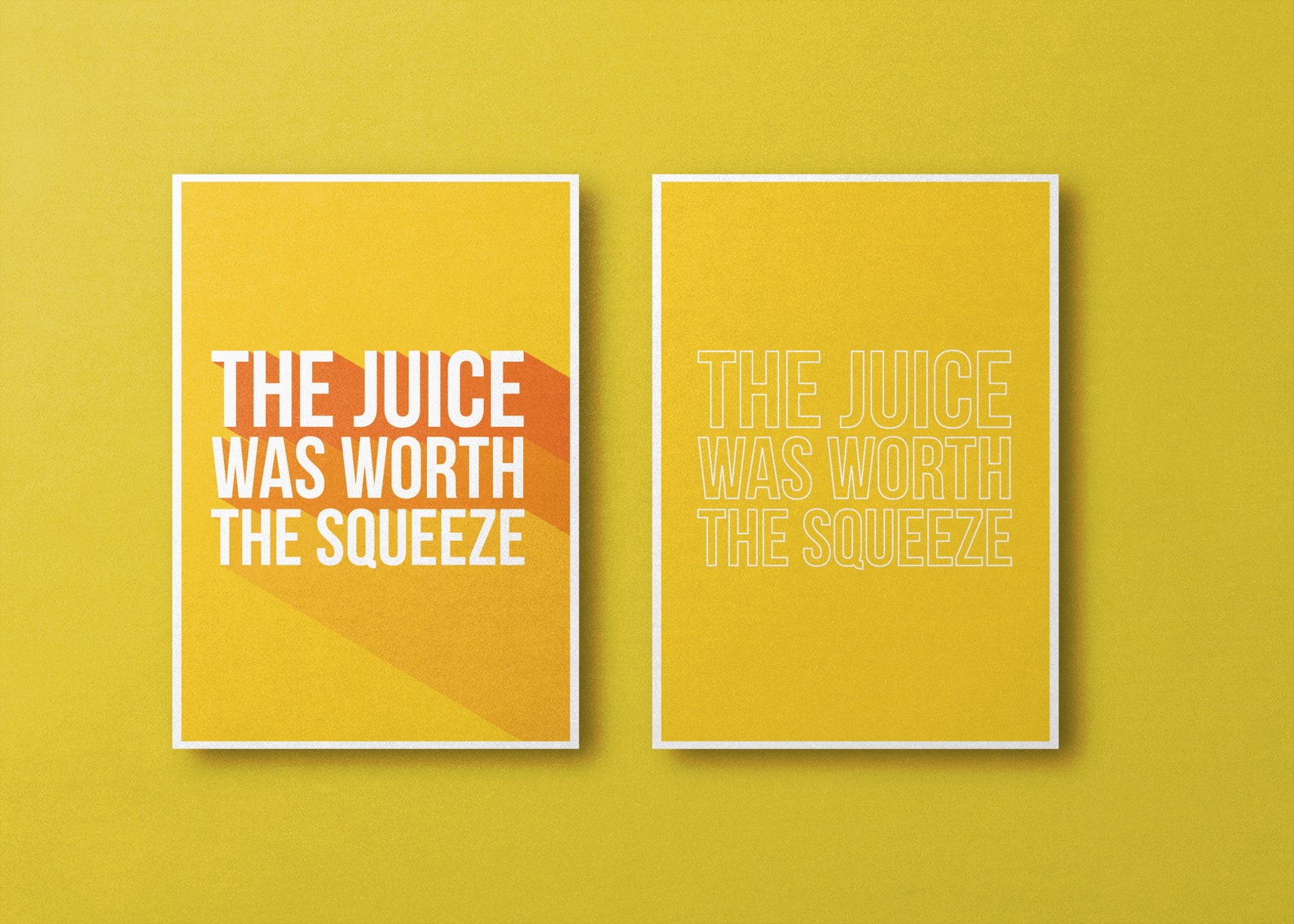 The Juice Was Worth The Squeeze A4/A3/A2 Motivational Poster Etsy