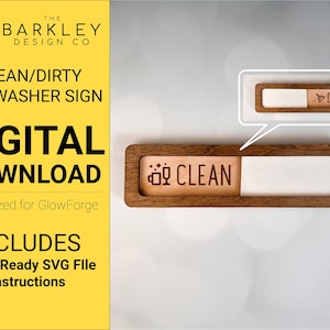 Clean/Dirty Dishwasher Sign