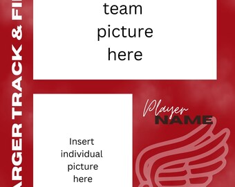 Track and Field Memory Mate Template 8x10in