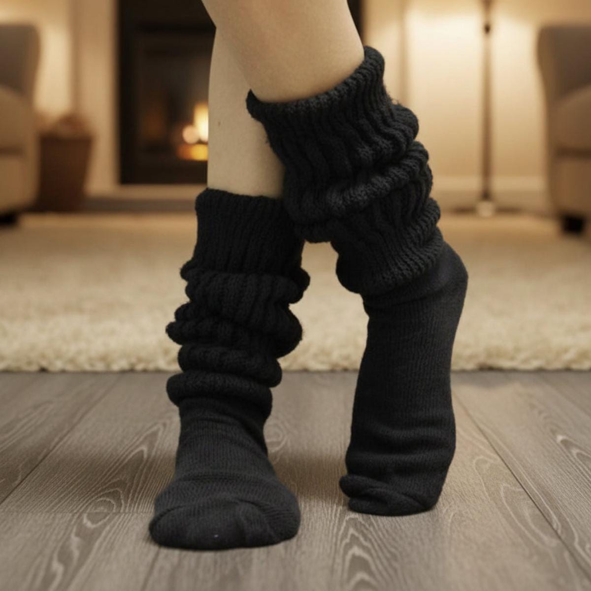 ULTIMATE 2 Pairs Slouch Sock Pack, Chunky Cotton Socks, Thick