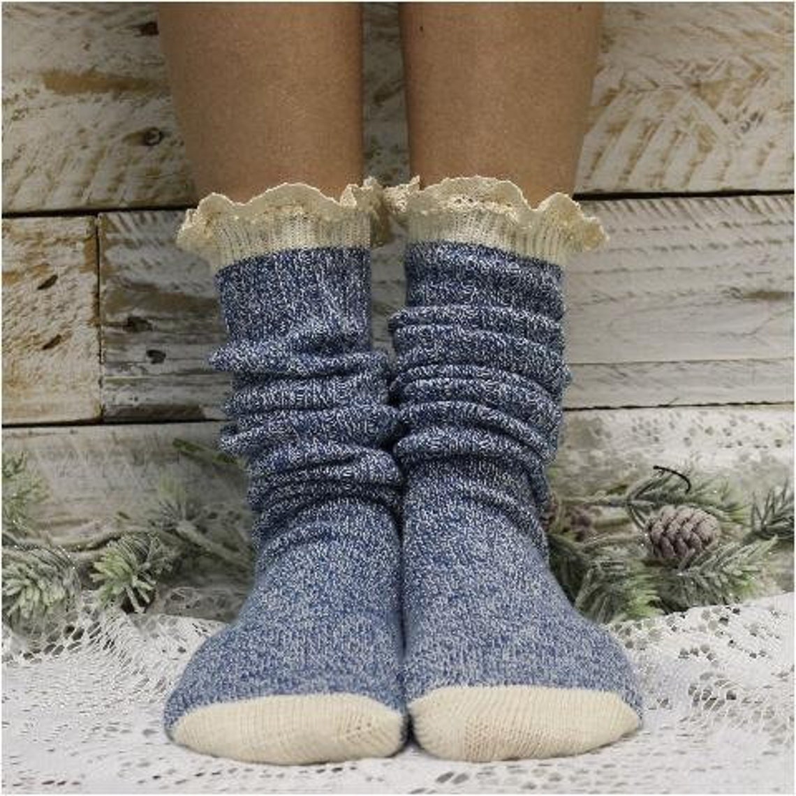 tall boot socks with lace