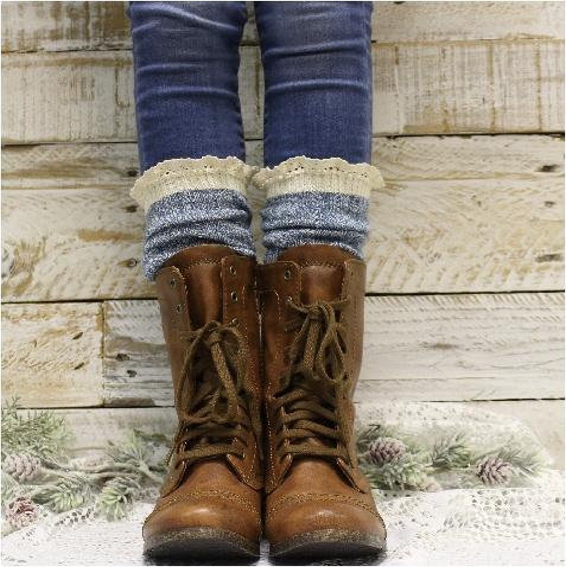tall boot socks with lace