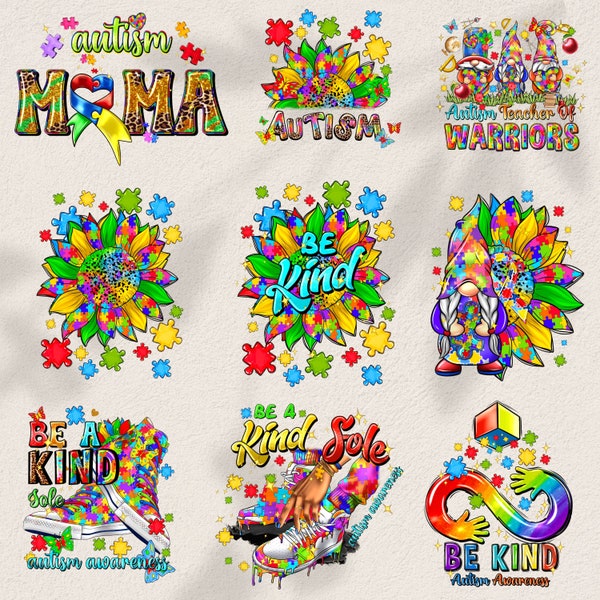 Autism Png Bundle , Autism Awareness, Autism Quote Png, Au-Some Png, Autism Mom Png, Autism Bundle Png, Autism Ribbon Png, Puzzle Piece