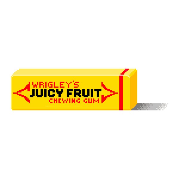 Kreuzstichmuster: Wrigleys // Juicy Fruit Kaugummi // Sweet03