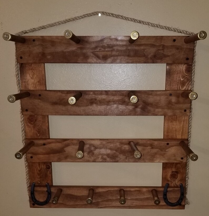 Rustic Cowboy Hat Rack 6 Hat Vertical Etsy