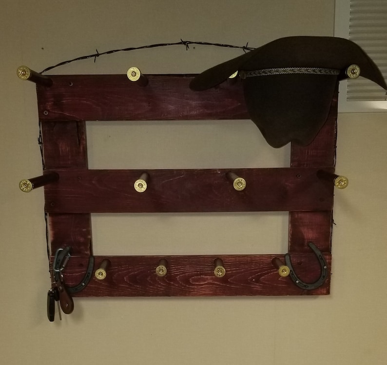 Cowboy Hat Rack 4 Hatter Wall Mount Cowboy Hat Rack Etsy
