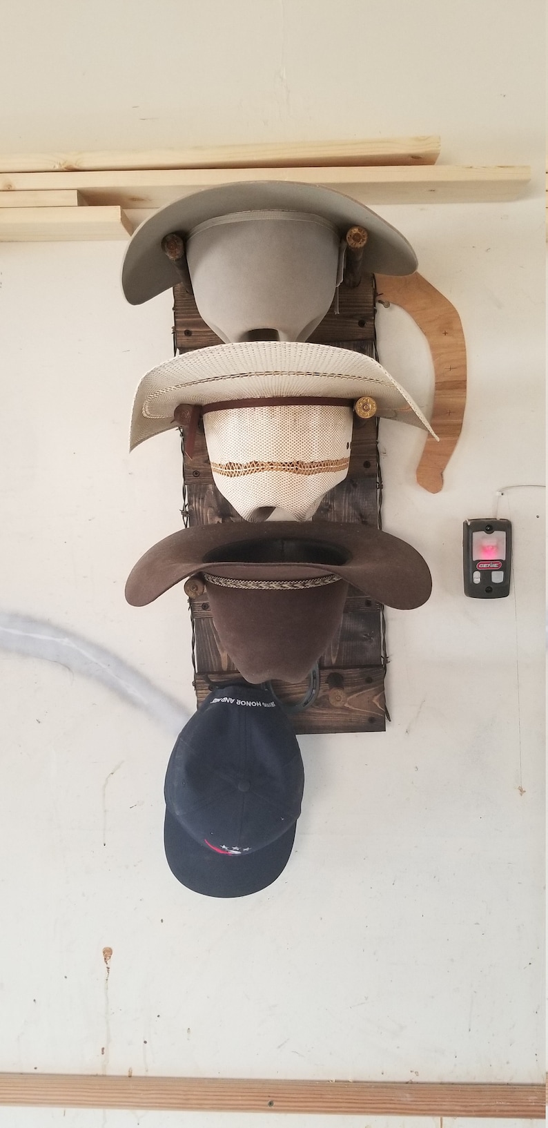 Cowboy Hat Rack 3 Hat Vertical Etsy