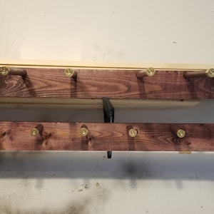 Handcrafted Cowboy Hat Rack: Rustic Western Decor, Made in USA