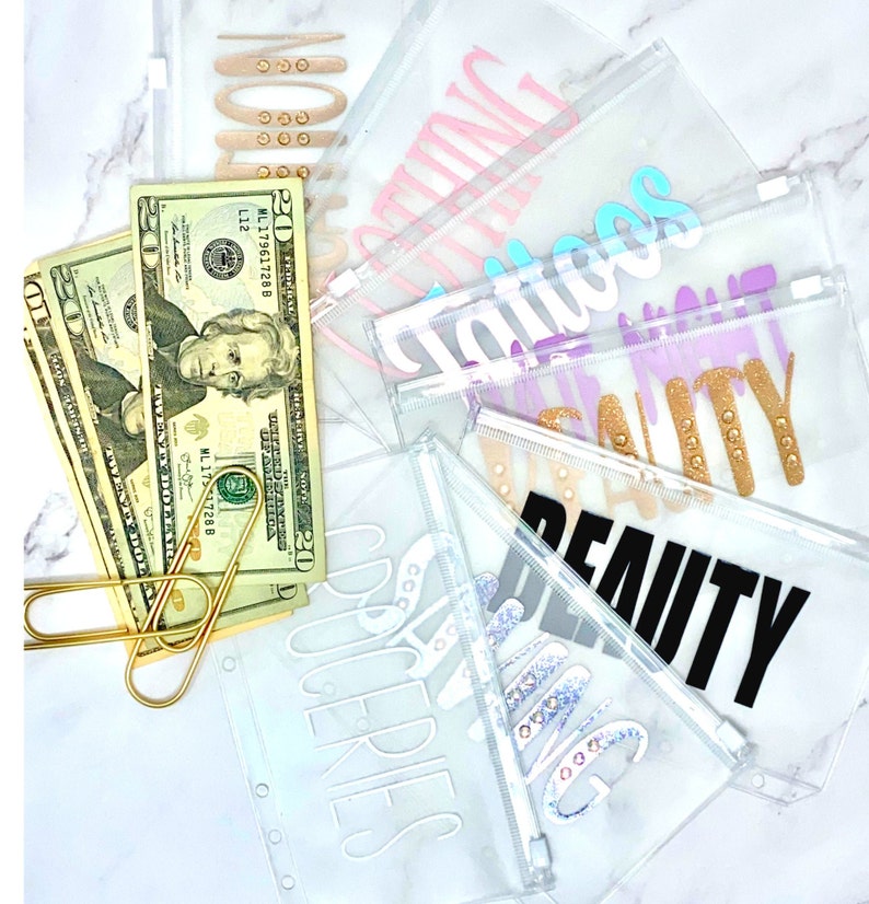 Cash Envelope A6 Budget Binder Clear Cash Envelopes Etsy