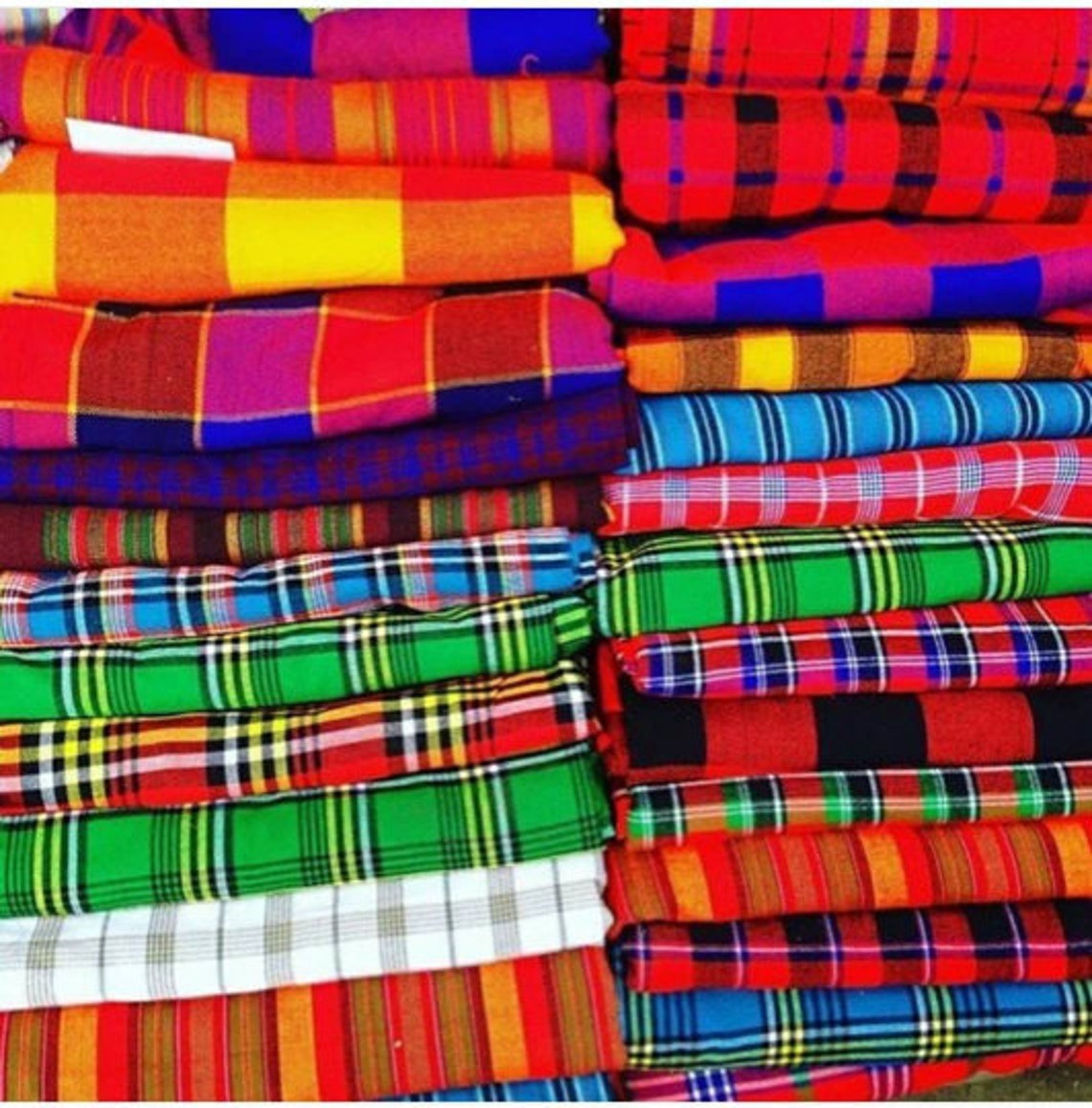 Maasai shuka African Blanket cloth masai in kenya East Africa Etsy