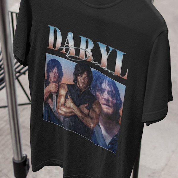 Daryl Dixon Shirt, Daryl Dixon Retro T-shirt, Norman Reedus TV Series Vintage 90's Trending Tee T-Shirt Vintage Sweatshirt, Daryl Dixon Gift