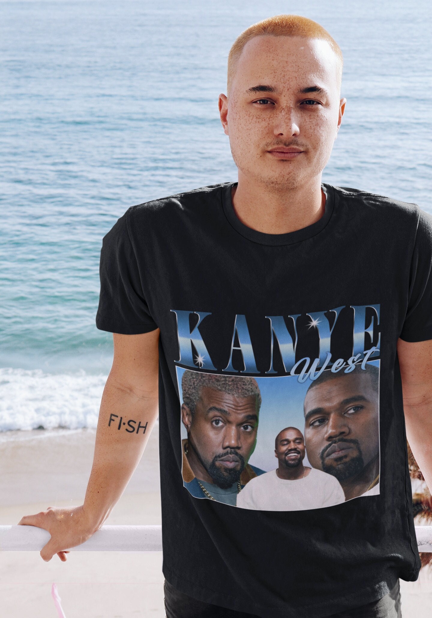 KanyeWest JesusIsKingラッパー　90s Tシャツ　バンT.