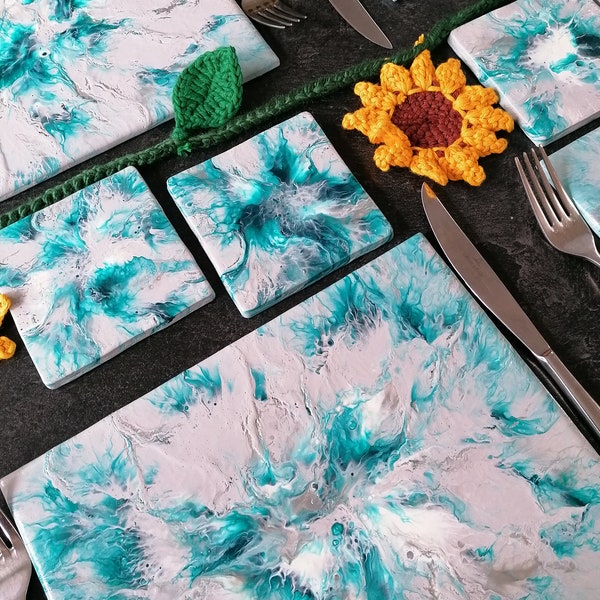 Teal Placemats Etsy UK