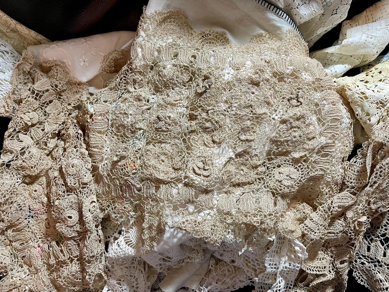 HUGE LOT Antique Lace Cutter Lot. Mostly Handmade Laces - Etsy