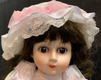 Large Porcelain Doll 57 cm (22.7 inch) - 80s - collection doll - fashion doll - DVSPOP