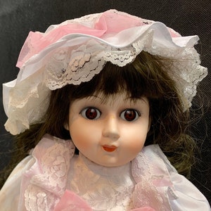 Large Porcelain Doll 57 cm (22.7 inch) - 80s - collection doll - fashion doll - DVSPOP