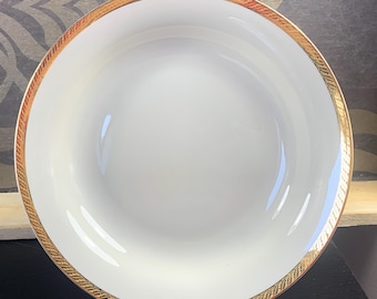 3er Set tiefe Teller Rosenthal - Selb Plossberg Germany - Buss Bruxelles - 3 Teller mit Goldrand - Suppenteller mit Rosenthal Stempel